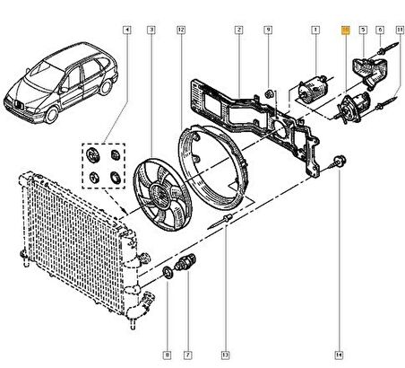 Renault Megane Fan Motoru [Valeo] (7701038405)